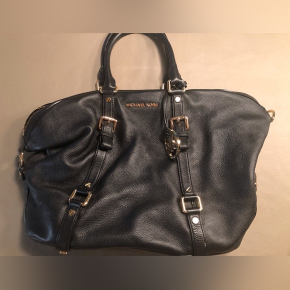 Black Leather Satchel - Picture 1 of 11
